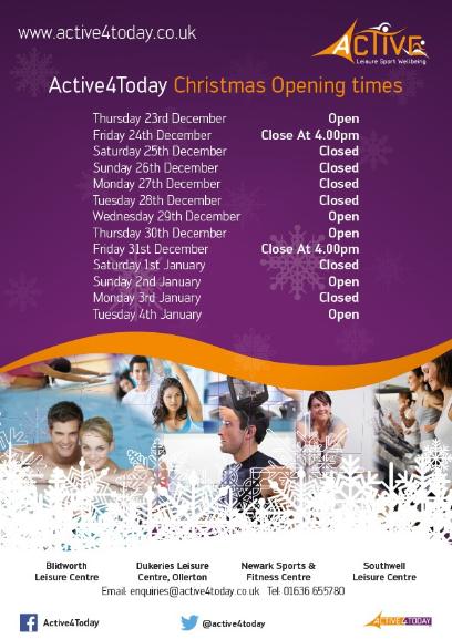 Christmas opening times 2021